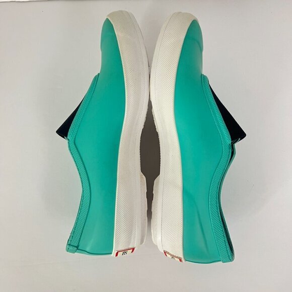 Hunter Plimsoll Waterproof Green Slip On Flats Boat Rain Shoes UK‎ 4 / US 6 - Picture 6 of 13
